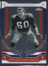 2008 TOPPS CHROME HONOR ROLL CHUCK BEDNARIK PHILADELPHIA EAGLES #HR-CB INSERT