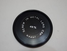 49mm Metal Front Lens Cap Screw in made in JAPAN 