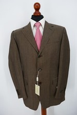 Canali Sakko Gr.98 (=Gr. 50 long) Schurwolle Leinen Baumwolle NEU mit Etikett