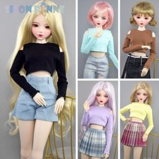 1/3 BJD Doll Top Clothes 60cm BJD Doll Outshoulder Robe À Manches Longues Doll