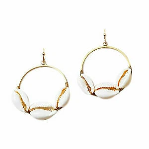 Anthropologie Shell Fashion Earrings