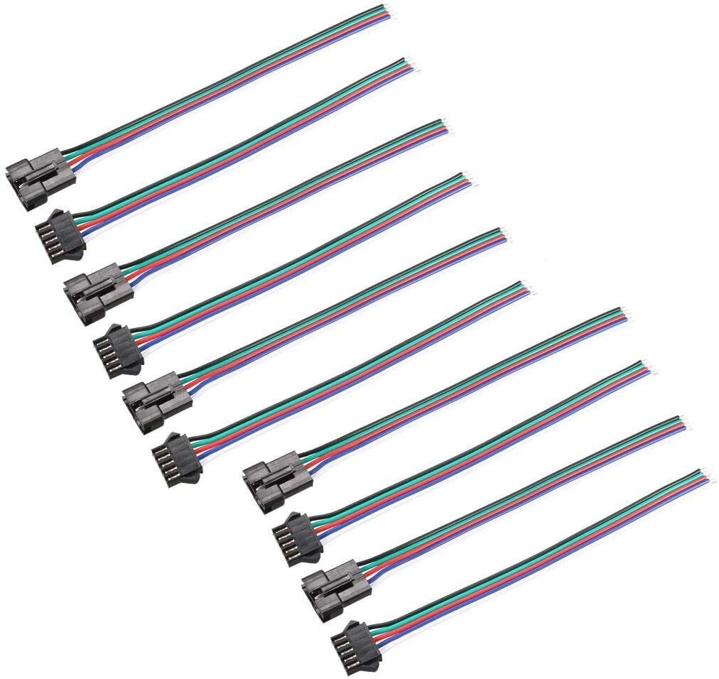 10 Connettori JST SM Maschio-Femmina 16cm - Per Strisce LED 3528 E Driver Senza Saldatura - Foto 6
