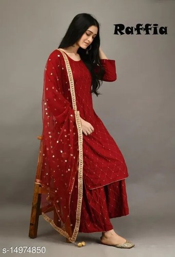 party wear kurti and plazo