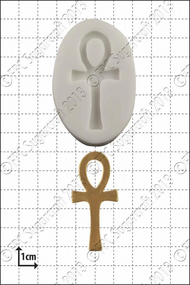 Molde de Silicona Ankh Comida Uso FPC Pasta de Azúcar - Imagen 1 de 1