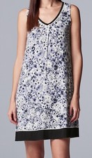 New SIMPLY VERA WANG Lilac Floral Chemise Nightgown Sleep Shirt Medium / M
