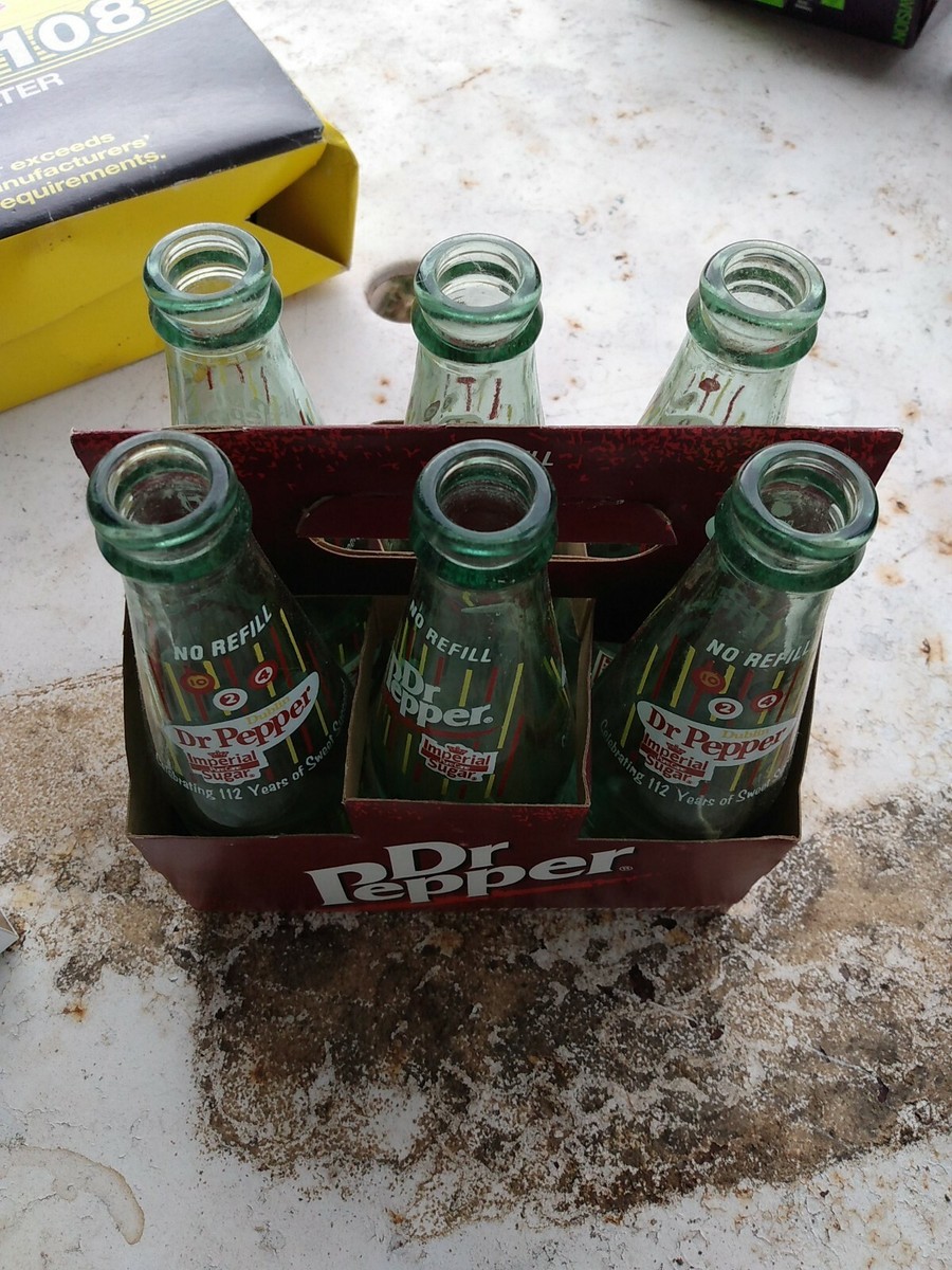 Dr Pepper 8 Oz Bottles 6 Pack Celebrating 112 Years (JarC