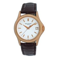 PATEK PHILIPPE 18K Rose Gold 37mm Calatrava Grande Taille 5107 Warranty MINTY 