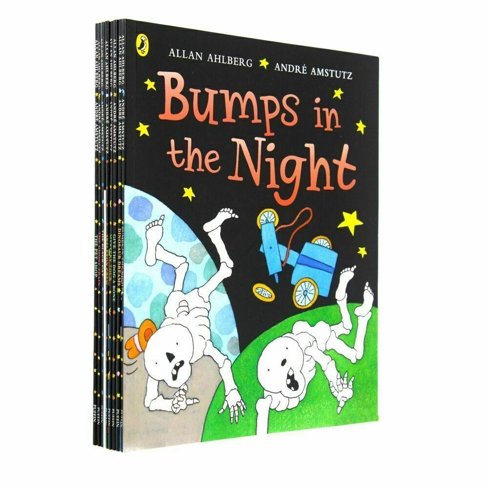 Ghost Train, Skeleton Funny Funny, Bones Collection by Allan Ahlberg 8 Books Set