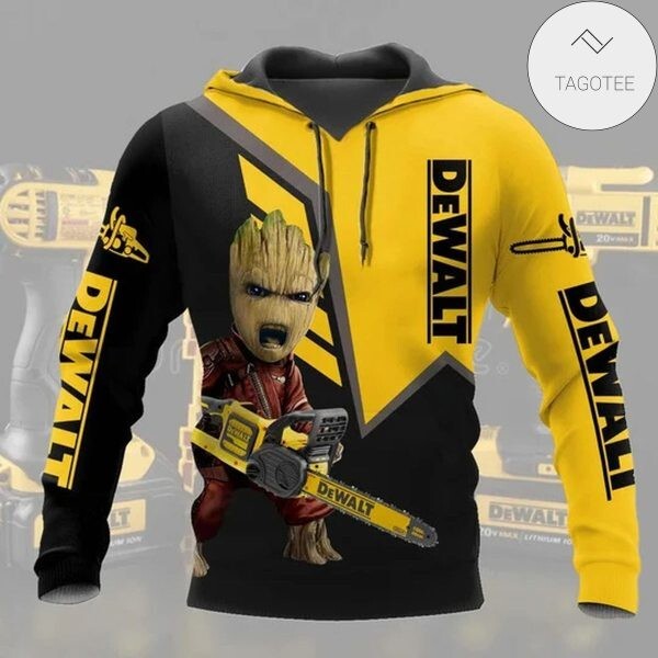 Dewalt Tool Yell Men Pullover Hoodie 3D Print Baby Groot Dewalt Shirt