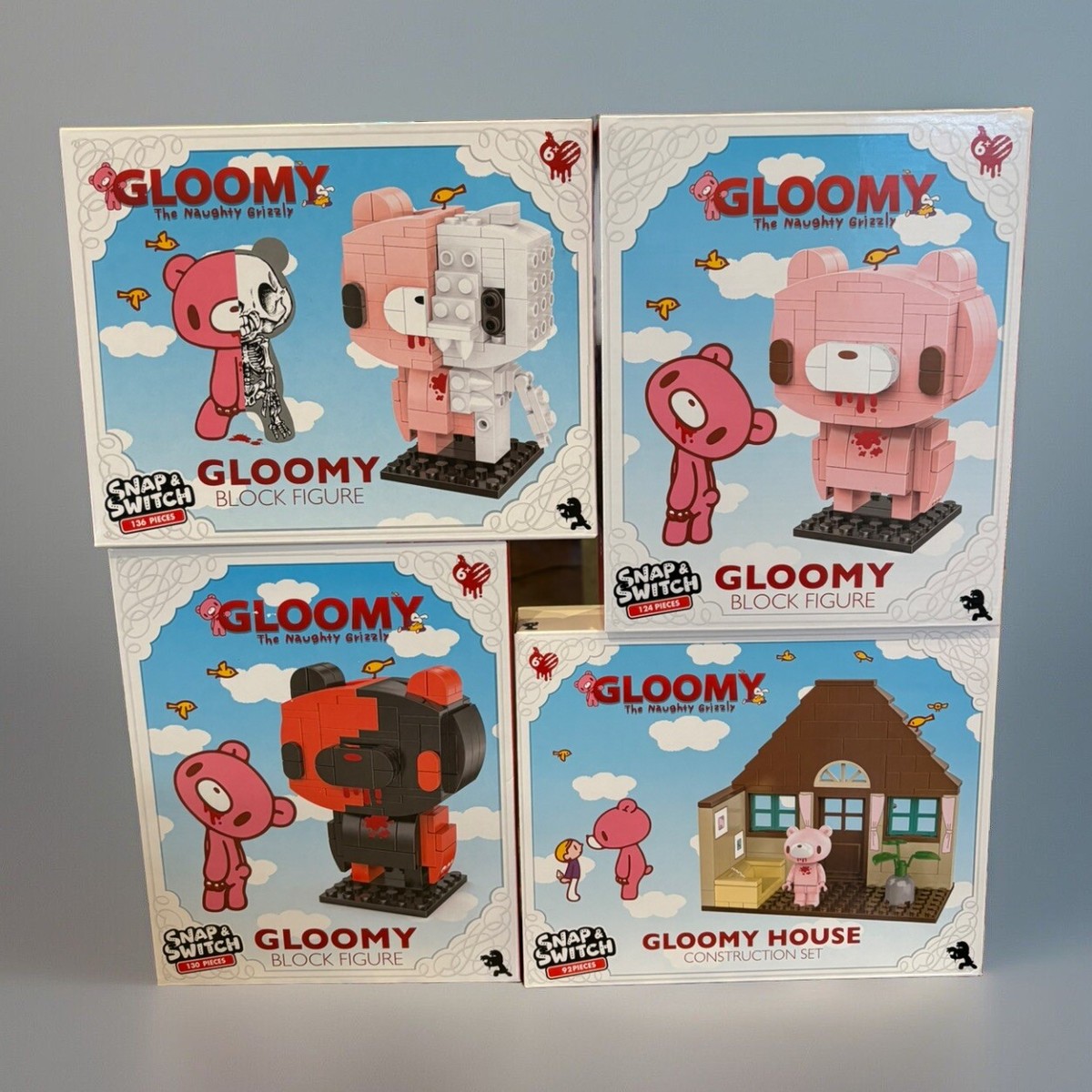 Lot Of 4- Gloomy the Naughty Grizzly RARES Building Block
