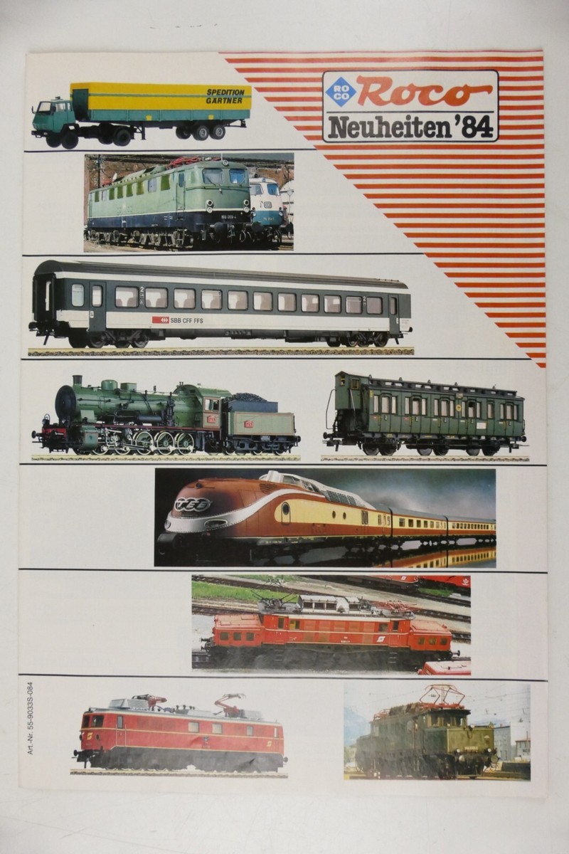Roco Katalog Modelleisenbahn Neuheiten 1984 To-6800 | eBay