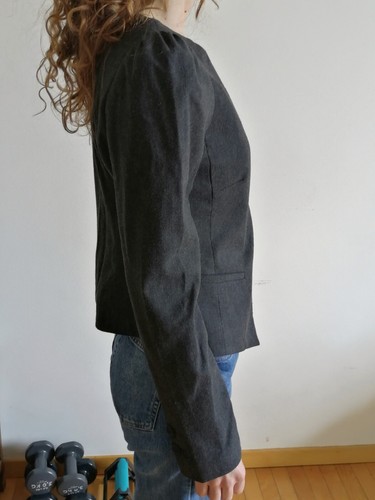 Giacca da tailleur, marca Ethic Soul, taglia 44, Grigia - Foto 6 di 14