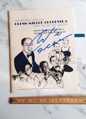 Original handsigniertes Autogramm   Wil Salden vom Glenn Miller Orchestra
