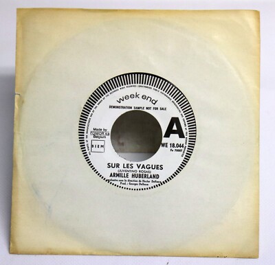 ARMILLE HUBERLAND Sur les vagues Lara s theme 45 Tours Promo DEMO Belgium VG VG+