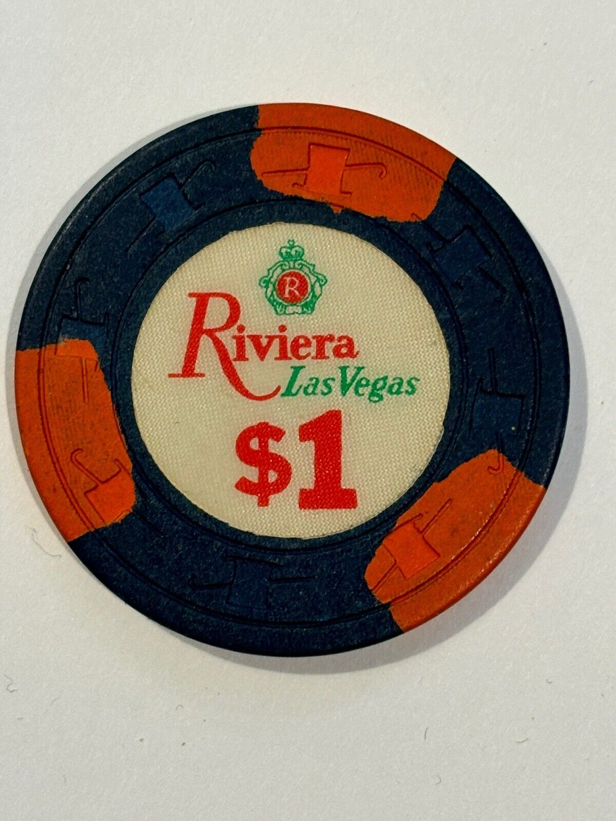 Riviera Casino Las Vegas NV $1 Chip Rare Vintage 