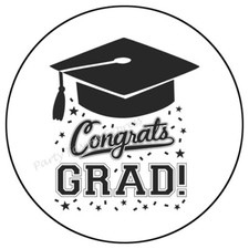 CONGRATS GRAD GRADUATION 2026 ENVELOPE SEALS LABELS STICKERS PARTY FAVORS