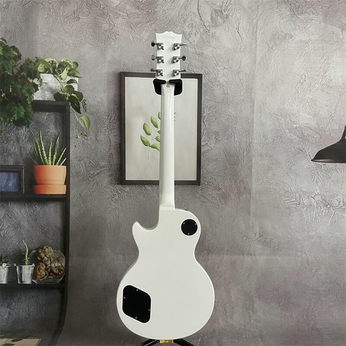 Chitarra elettrica personalizzata White Snow Buckethead manopola rossa corpo solido hardware cromato - Foto 5 di 8