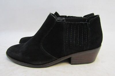 Lucky Brand Womens Size 7 M Black Suede Ankle Fashion Boots Bootie