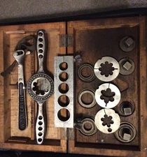 Antique Wolverine Tube Threading Set Wolverine Brass Works Grand Rapids Michigan