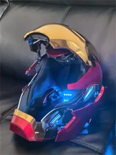 New Iron Man MK50 Helmet 1/1 Wearable Cosplay Toys Mechahead Automatic Halloween