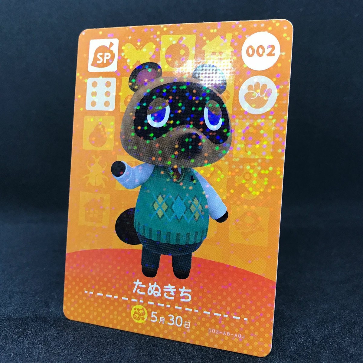 Nintendo Animal Crossing New Horizons TOM NOOK 002 SP Amiibo Card
