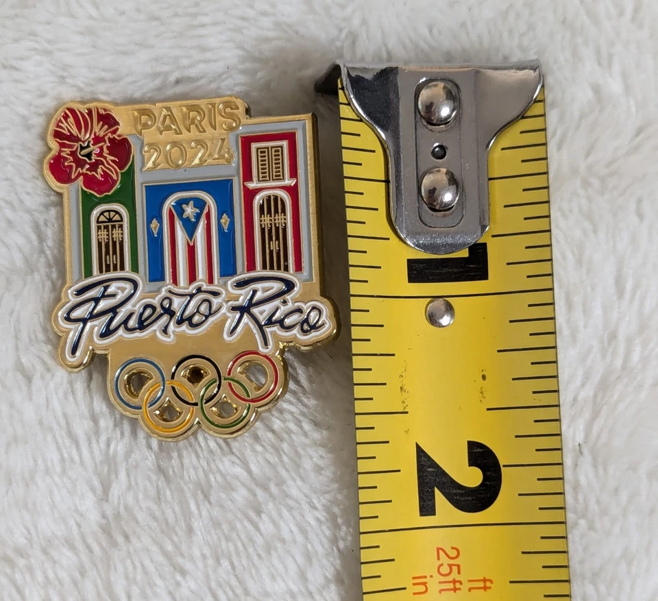 2024 Paris 33rd Summer Olympic Games Puerto Rico NOC Team Rare Ltd Edn ADT pin - Image 3 of 4