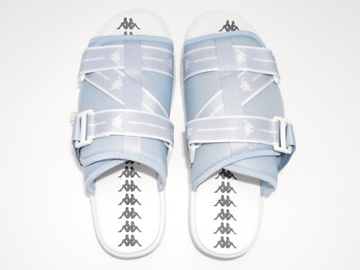 Kappa Authentic JPN Mitel Sandals Slides Lt Blue Mens 12 New