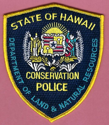 HAWAII STATE DEPT. OF LAND & NATURAL RESOURCES CONSERVATION SHOULDER PATCH