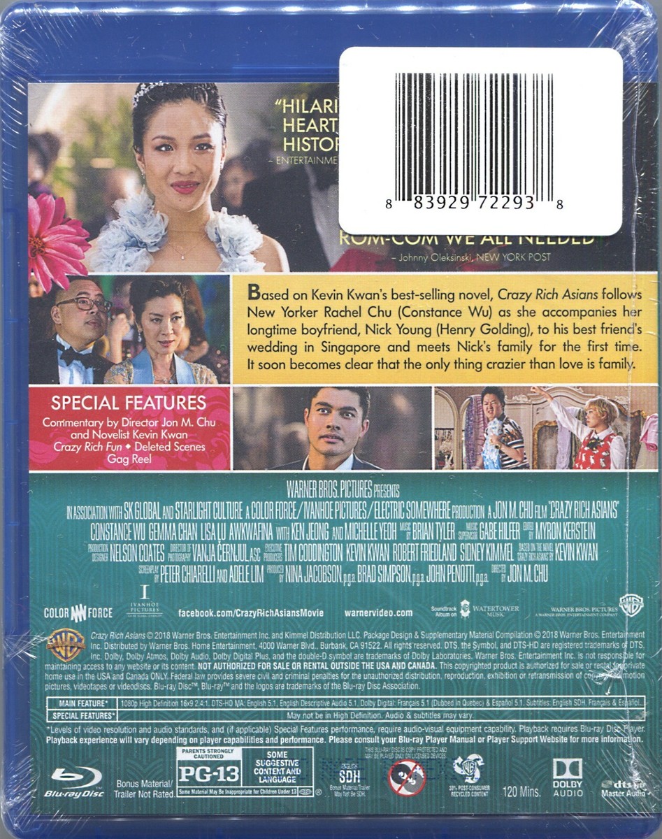 Travel Poster Faceplate---- CRAZY RICH ASIANS Blu-ray AWKWAFINA