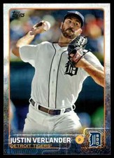 2015 Topps Baseball # 463 JUSTIN VERLANDER Detroit Tigers