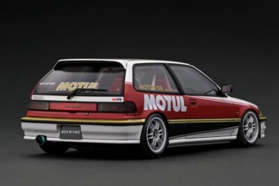 Finished Product ignition model 1/18 Honda CIVIC EF9 SiR MOTUL