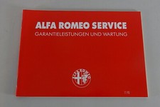 Scheckheft Alfa Romeo 33 / 155 / 164 / GTV + Spider Typ 916 blanko Stand 11/1993