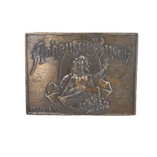 Anheuser Busch Original Budweiser St. Louis Mo. Belt Buckle by Lewis Buckles