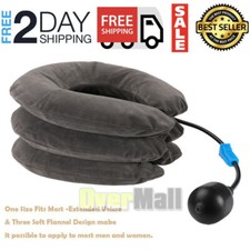 Traction Decompression Device Neck Shoulder Pain Relief Pump Cervical Pillow
