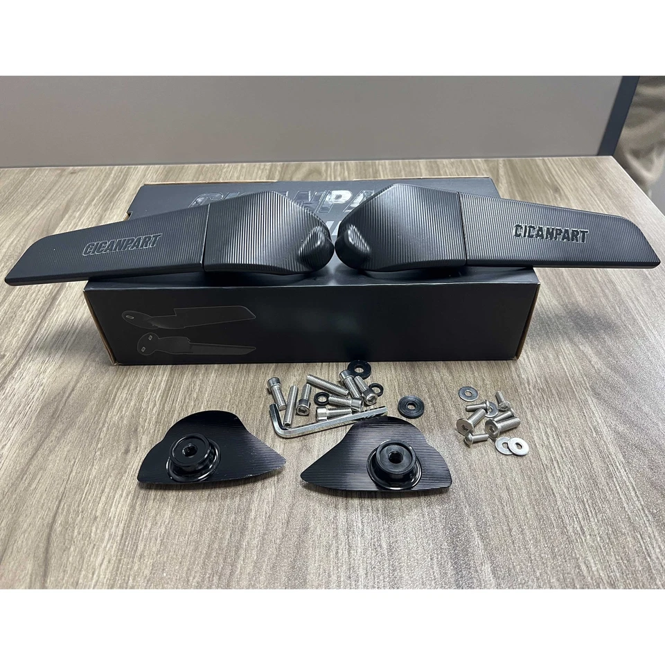 Espejos retrovisores con aleta giratoria para Yamaha YZF R6 2017-2021 YZF R7 2021-2023 Foto 3 de 4