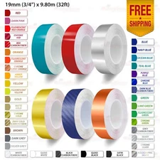 3/4" 19mm PinStriping Pin Stripe Tape Car Styling Body Line Decal Vinyl Stickers