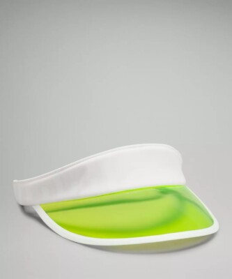 NWT Lululemon Translucent Visor in White Green
