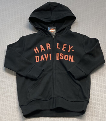 NEW HARLEY DAVIDSON 6570207 French Terry Toddler Zip-Up Hooded