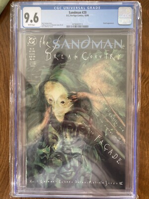 Sandman #20 CGC 9.6 Neil Gaiman & Dave McKean Fascade
