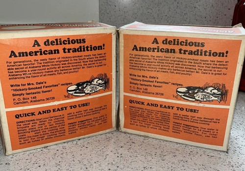 Vintage Alabama White Hickory BBQ Smoking Wafers 2 Boxes - Picture 5 of 9