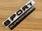 FOR Range Rover SPORT BLACK Lettering & SUPERCHARGED Land / Badge Logo Emblem B