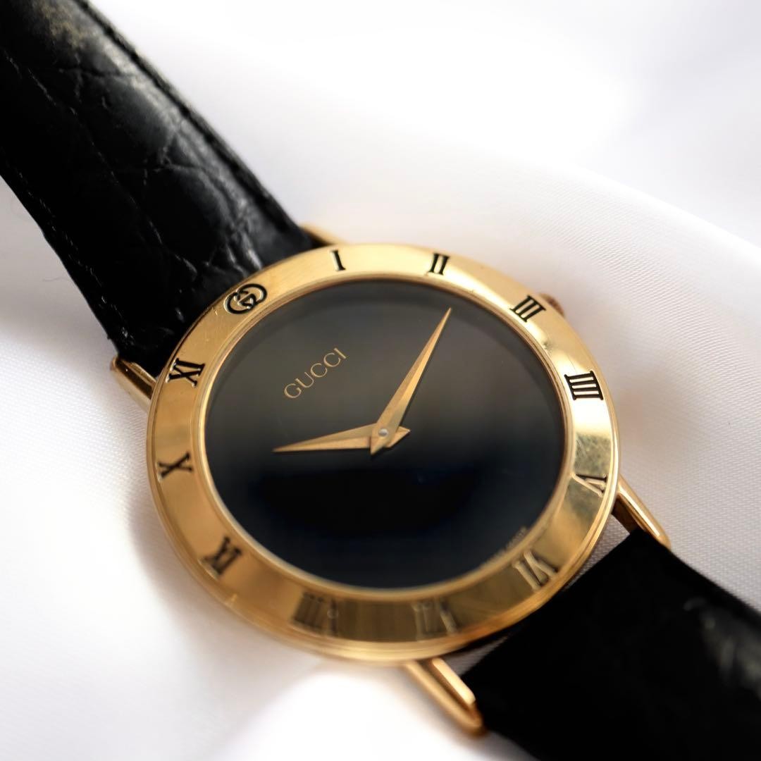GUCCI Roman Bezel Black Dial Men's Watch GUCCI,18536 thumbnail 11