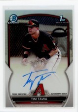 2023 Bowman #CPA-TT Tim Tawa Chrome Prospects Autographs Refractors #/499