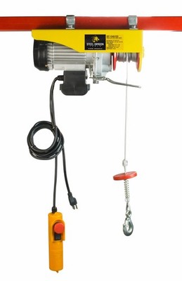 Steel Dragon Tools  1320 LBS Mini Electric Wire Cable Hoist Overhead Crane Lift