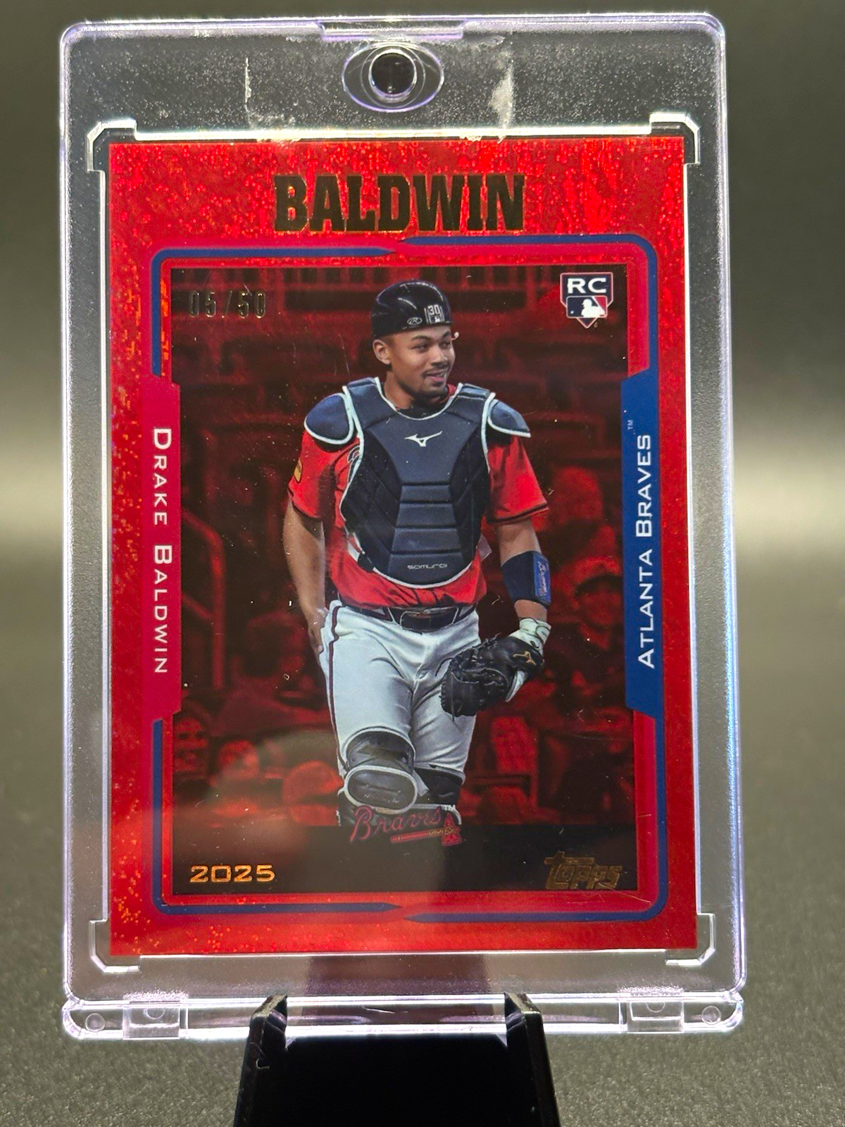 Topps 2025 Topps Archives Drake Baldwin Braves RC Black Foilboard /50 #234