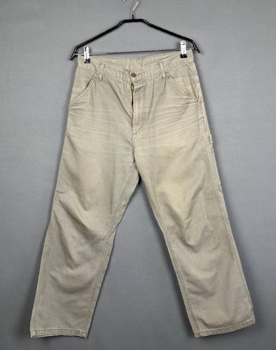 Carhartt Carpenter Pants Vintage Size 31X34 Single Knee Pant Workwear Men's VTG - Picture 2 of 10
