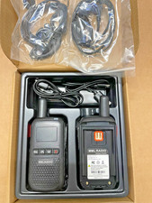 2 Pack Set Long Range Walkie Talkie Two Way Radio W Battery Charger  Earpieces