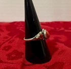 Vntg Artisan American West Sterling Statement Ring - 3 Red Jasper Stones Sz 8 4g — photo 2