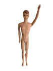 Vintage Allan Doll Titian Molded Hair Brown Eyes Straight Legs Mattel 1960 Japan