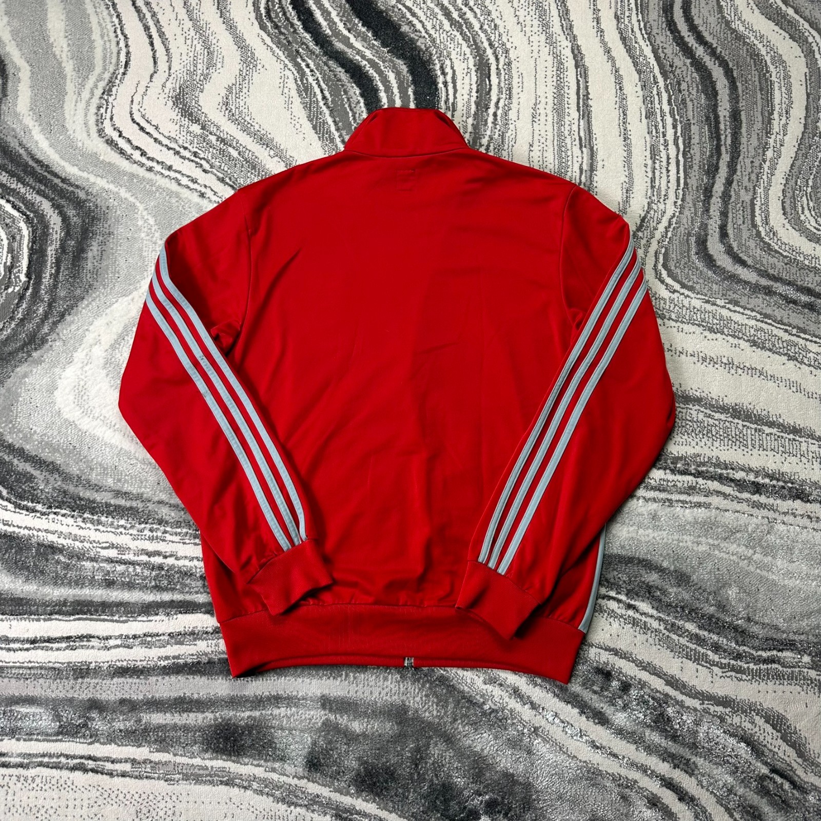 Vintage Adidas Liverpool FC 2000's Y2K Oversized Large Red Grey Track Jacket image 8